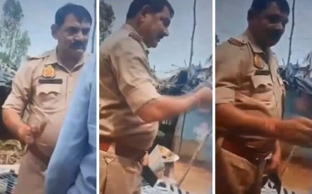 बिजनौर में पुलिस की दबंगई 12 सेकंड में युवक पर बरसे थप्पड़, वायरल वीडियो से मचा हड़कंप
