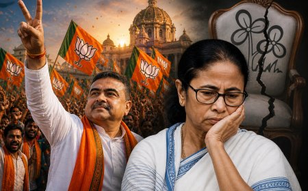 बंगाल में दीदी का साम्राज्य खत्म… खुद की सीट भी नहीं बचा पाईं ममता, भवानीपुर में सुवेंदु ने दी मात, बीजेपी ने 206 सीटें जीतकर रचा इतिहास