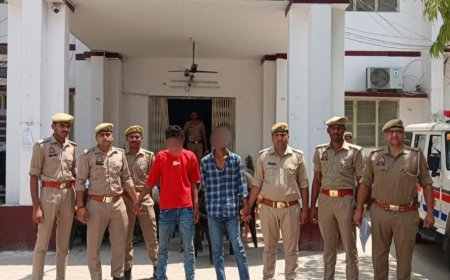 ट्रक ड्राइवर और महिला से छिनैती करने वाले दो बदमाश गिरफ्तार, पुलिस ने मोबाइल और नकदी बरामद की