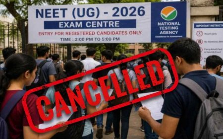 NEET UG 2026 हुआ रद्द... पेपर लीक के बाद NTA का बड़ा फैसला, 22 लाख छात्रों की परीक्षा होगा दोबारा, अब CBI करेगी जांच