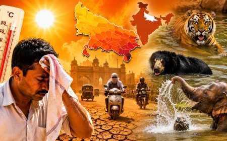 यूपी में आसमान से बरस रहे अंगारे, 45°C के पार पहुंचा पारा, दुनिया के 50 सबसे गर्म शहरों में से 28 यूपी के, जानिए कब मिलेगी राहत