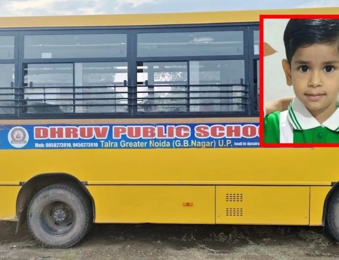 ग्रेटर नोएडा में दर्दनाक हादसा: स्कूल बस से कुचलकर 5 साल की मासूम की मौत