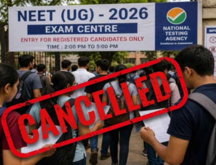 NEET UG 2026 हुआ रद्द... पेपर लीक के बाद NTA का बड़ा फैसला, 22 लाख छात्रों की परीक्षा होगा दोबारा, अब CBI करेगी जांच