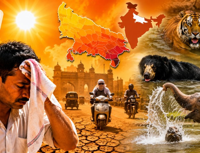 यूपी में आसमान से बरस रहे अंगारे, 45°C के पार पहुंचा पारा, दुनिया के 50 सबसे गर्म शहरों में से 28 यूपी के, जानिए कब मिलेगी राहत