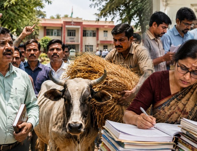 जनगणना के बाद अब भूसा जुटाएंगे शिक्षक! बरेली में शिक्षकों को मिले नए आदेश पर मचा बवाल, भड़के टीचरों ने कहा- आज भूसा तो कल गोबर उठवाएंगे