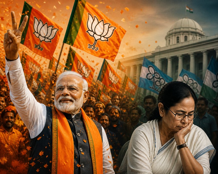 बंगाल में दीदी का किला ढहा, चली मोदी की सुनामी… रुझानों में BJP बहुमत के पार, क्या छुएगी 200 का जादुई आंकड़ा?