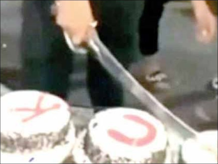 हाईवे पर तलवार से केक काटकर मनाया जन्मदिन, वीडियो वायरल होने पर पुलिस की बड़ी कार्रवाई