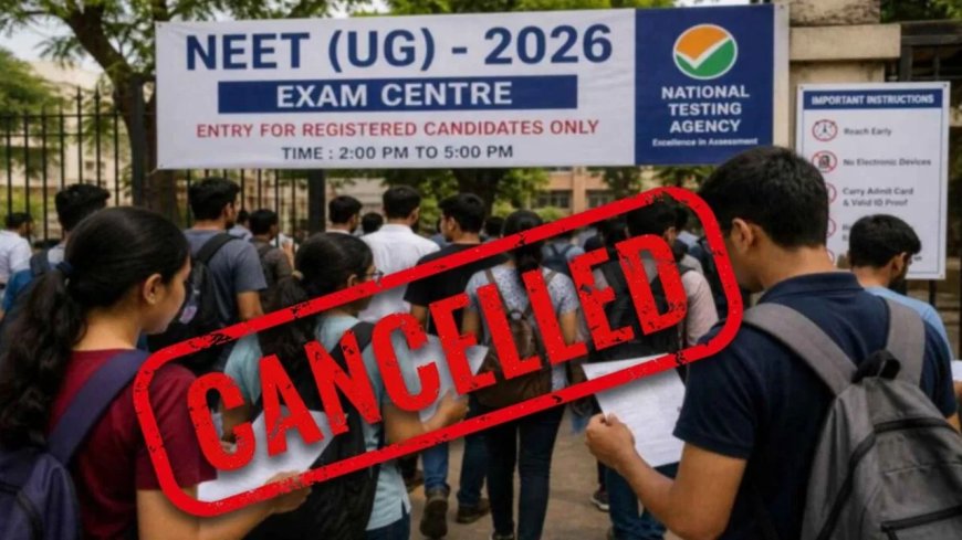 NEET UG 2026 हुआ रद्द... पेपर लीक के बाद NTA का बड़ा फैसला, 22 लाख छात्रों की परीक्षा होगा दोबारा, अब CBI करेगी जांच
