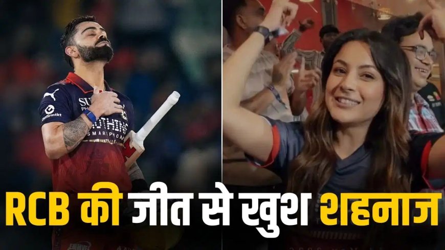 RCB की जीत पर झूम उठीं शहनाज गिल, स्टेडियम में किया सेलिब्रेशन; वायरल हुआ वीडियो