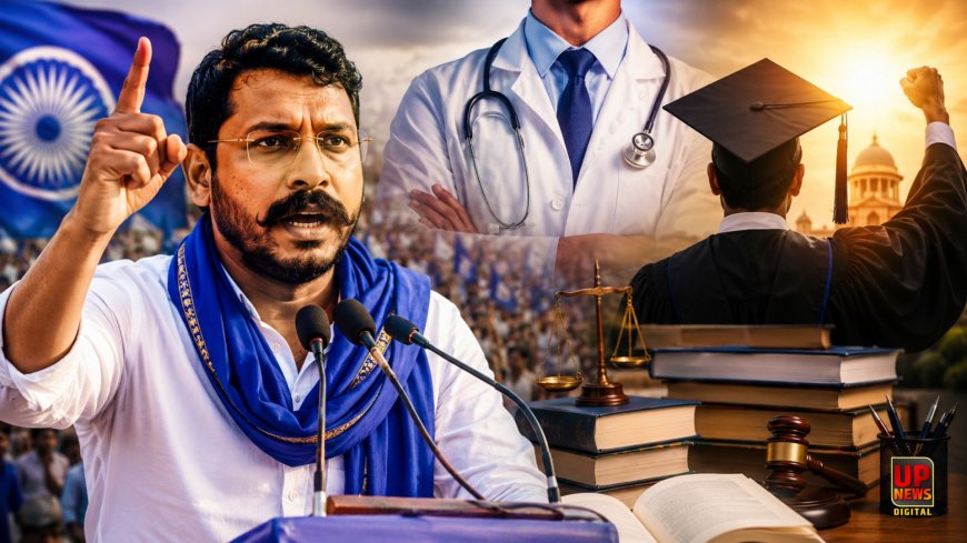 1 रुपए में डॉक्टर तो फ्री में बनेंगे वकील और इंजीनियर, 2027 के चुनाव से पहले चंद्रशेखर का बड़ा दांव, गठबंधन के लिए पार्टियों को दिया खुला ऑफर 