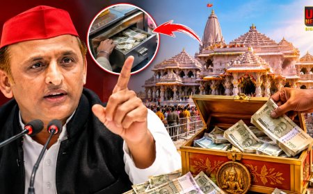 राम मंदिर से करोड़ों का चढ़ावा गायब, अखिलेश यादव ने किया दावा, 7 करोड़ की चोरी पर बोले पूर्व मंत्री - चंपत राय कसम खाएं 