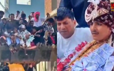 बुलडोजर पर बैठकर निकला दूल्हा, सिगरेट के छल्ले उड़ाता रहा, वीडियो वायरल होते ही पुलिस पहुंची, अब होगी बड़ी कार्रवाई
