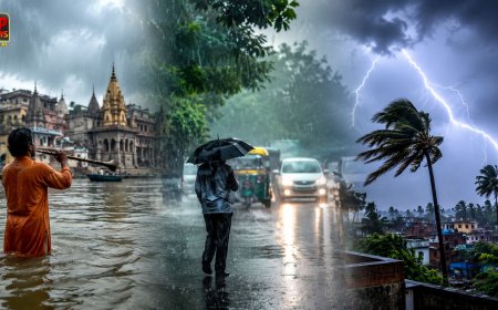यूपी में जल्द होगी मानसून की एंट्री, 70 किमी प्रति घंटे की रफ्तार से आंधी का अलर्ट, काशी में बारिश के लिए गूंजा राग मेघ 