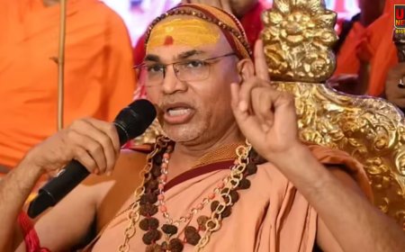 'आपके वोट से ही गायों पर चल रही छुरी', सहारनपुर में शंकराचार्य का बड़ा दावा, मांस निर्यात से लेकर कानूनों तक उठाए कई सवाल