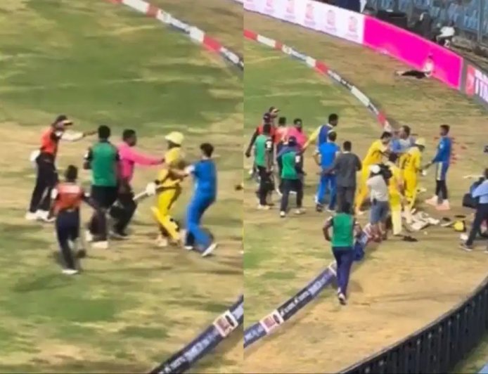 फाइनल में हाई-वोल्टेज ड्रामा… खिलाड़ियों के बीच धक्का-मुक्की, आखिरी गेंद पर जीती मराठा रॉयल्स, अर्जुन तेंदुलकर की टीम हारी