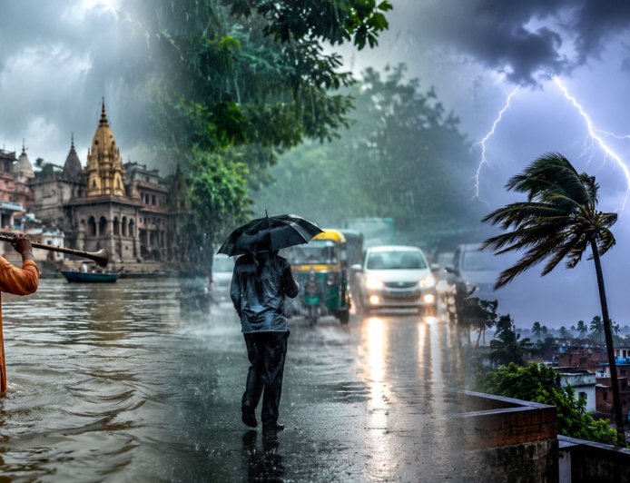 यूपी में जल्द होगी मानसून की एंट्री, 70 किमी प्रति घंटे की रफ्तार से आंधी का अलर्ट, काशी में बारिश के लिए गूंजा राग मेघ 