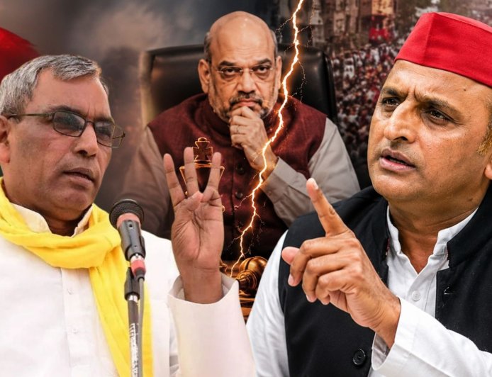 समाजवादी पार्टी में जल्द होगी बड़ी टूट, मंत्री राजभर ने किया दावा, बोले -अखिलेश के चाचा ने अमित शाह को दी नेताओं के नाम की चिट्ठी 