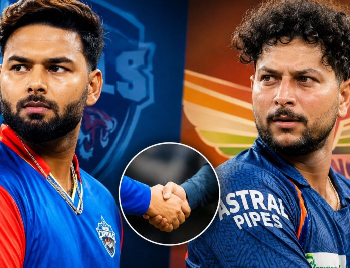 27 करोड़ के ऋषभ पंत की 15 करोड़ में हुई घर वापसी, 13 करोड़ में कुलदीप यादव हुए लखनऊ में शामिल, दोनों टीमों के बीच हुआ ट्रेड 