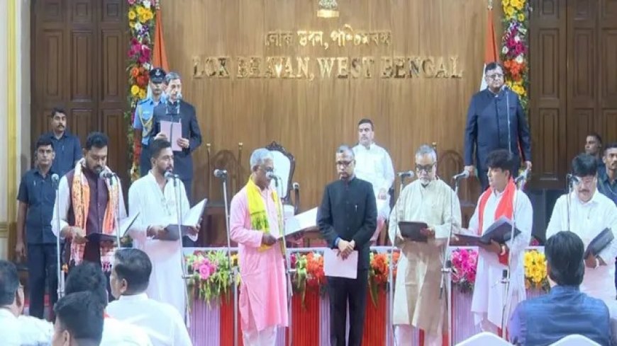 बंगाल में भाजपा सरकार का बड़ा कैबिनेट विस्तार, 35 नए मंत्रियों ने ली शपथ, 41 सदस्यीय हुआ मंत्रिमंडल