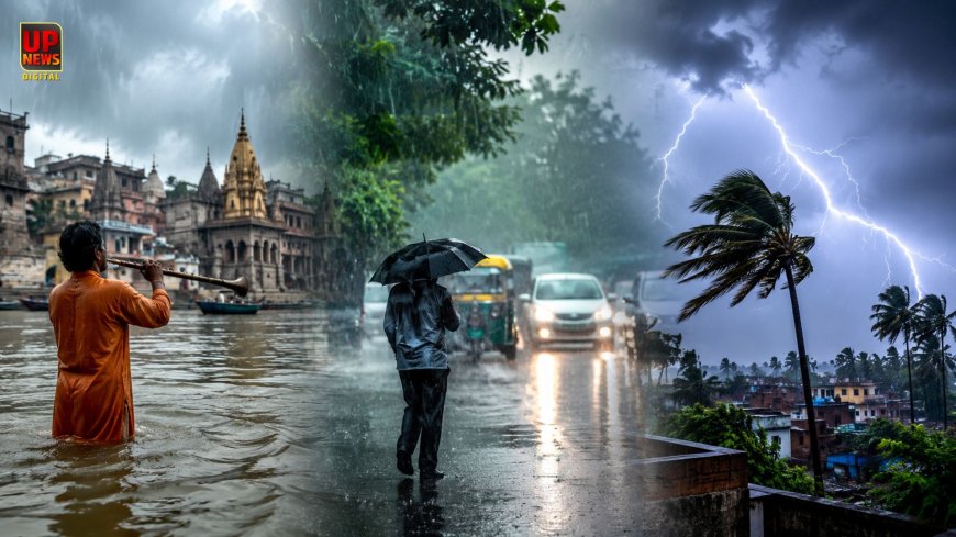 यूपी में जल्द होगी मानसून की एंट्री, 70 किमी प्रति घंटे की रफ्तार से आंधी का अलर्ट, काशी में बारिश के लिए गूंजा राग मेघ 