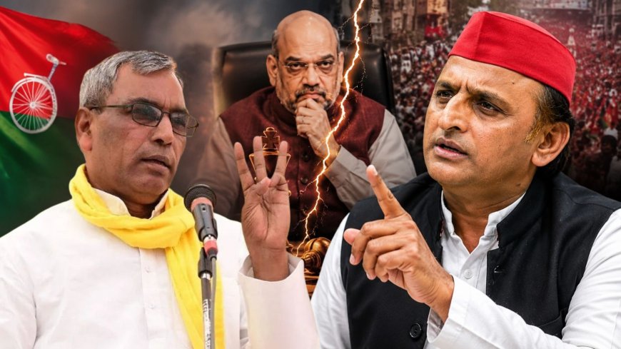समाजवादी पार्टी में जल्द होगी बड़ी टूट, मंत्री राजभर ने किया दावा, बोले -अखिलेश के चाचा ने अमित शाह को दी नेताओं के नाम की चिट्ठी 