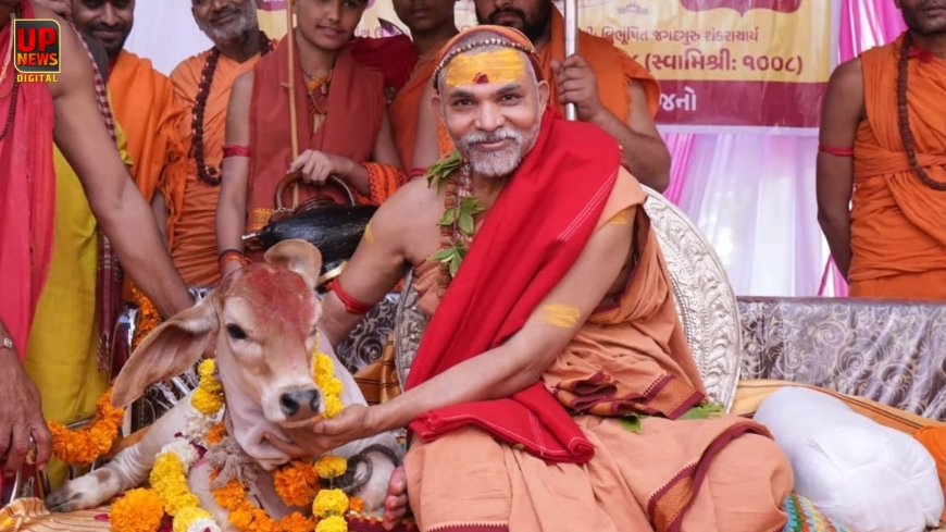'गाय को छोड़ने वाला भी पाप का भागीदार' मेरठ पहुंची गविष्ठि यात्रा में शंकराचार्य का बड़ा बयान, बोले- गाय में कुछ लोग देखते हैं मांस 