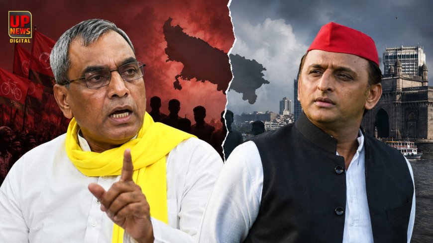 अखिलेश यादव के मुंबई दौरे पर मंत्री राजभर का तंज, बोले- पहले यूपी संभालिए, वहां पर तो सिर्फ दो विधायक 