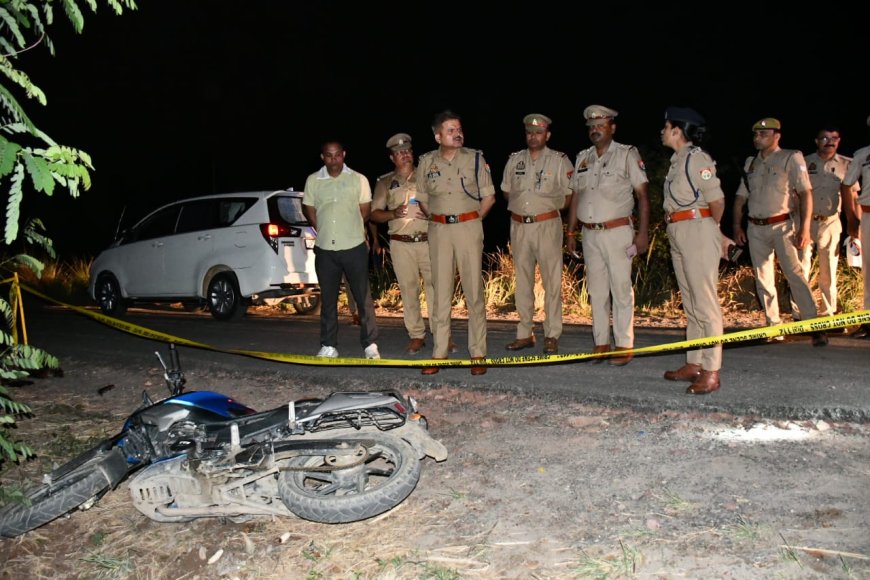 कासगंज में देर रात पुलिस-बदमाशों के बीच मुठभेड़, तीन आरोपी हुए गिरफ्तार, लूट की बाइक और अवैध हथियार बरामद