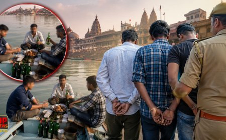 अयोध्या की सरयू में नाव पर मटन-बीयर पार्टी का वीडियो हुआ वायरल, 3 आरोपी गिरफ्तार, एक की तलाश जारी, संत बोले-  ये आस्था से खिलवाड़ है 