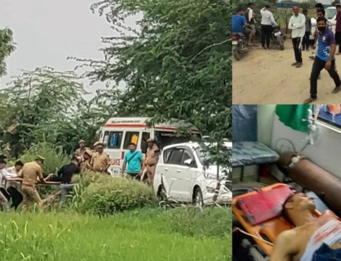 पुलिसवालों को गोली मारने वाले दो बदमाशों का हुआ एनकाउंटर, 300 जवानों ने घेरा खेत, 2 घंटे तक चला मुठभेड़, ट्रेन से कूदकर भागे थे