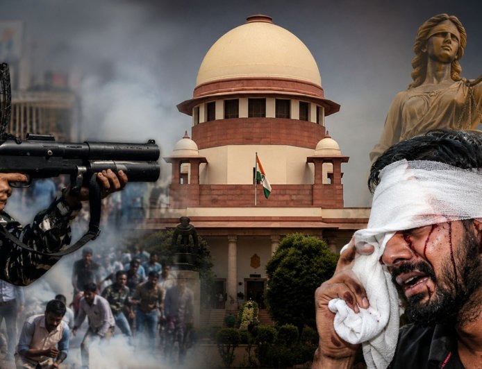 सुप्रीम कोर्ट ने पैलेट गन पर तत्काल रोक से किया इनकार, कहा- विशेष हालात में पुलिस कर सकती है इस्तेमाल, केंद्र से मांगा जवाब