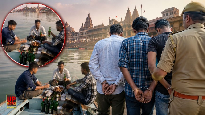 अयोध्या की सरयू में नाव पर मटन-बीयर पार्टी का वीडियो हुआ वायरल, 3 आरोपी गिरफ्तार, एक की तलाश जारी, संत बोले-  ये आस्था से खिलवाड़ है 