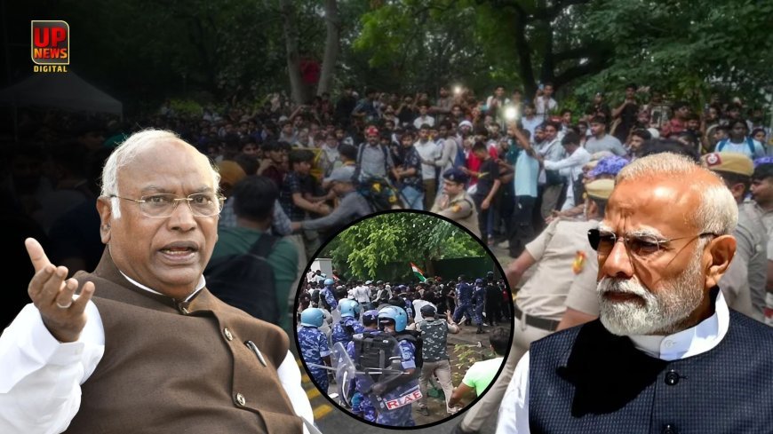 जंतर मंतर पर प्रदर्शन कर रहे छात्रों पर पुलिस ने किया लाठीचार्ज, संसद में सरकार पर बरसे मल्लिकार्जुन खरगे, बोले- छात्रों को दबाया जा रहा 