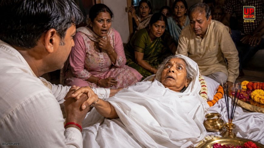 आगरा में मौत के 17 घंटे बाद लौटी सांसें, अंतिम विदाई से पहले महिला ने कहा- मैं जिंदा हूं, परिवार में मच गई अफरा-तफरी