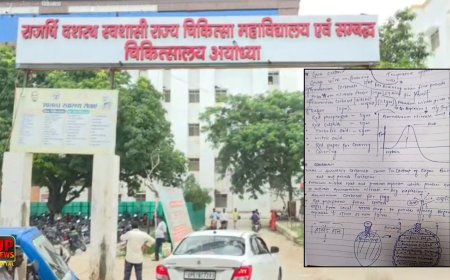 अयोध्या मेडिकल कॉलेज में छात्र के पास मिली बम बनाने की पर्ची, पूछताछ में सामने आई फिल्म वाली दलील, IB समेत कई एजेंसियां जांच में जुटीं