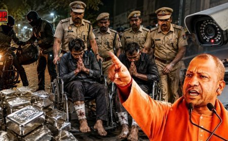 "योगी की पुलिस बहुत मारती है, अब नहीं आएंगे यूपी" 27 किलो चांदी लूटने वाले व्हीलचेयर पर हाथ जोड़कर मांगते रहे माफी, भोपाल से वाराणसी आकर की थी लूट 