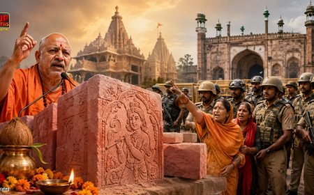 श्रीकृष्ण जन्मभूमि पर कारसेवा स्थगित, जलाभिषेक के लिए शाही ईदगाह में जाने की कोशिश में महिला नेता समेत 4 हिरासत में, शिला पूजन हुई शुरू