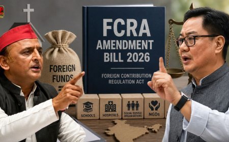 FCRA बिल पर अखिलेश का बड़ा हमला, रिजिजू ने दी चुनौती, संसद में आमने-सामने आया विपक्ष और सरकार