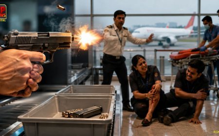 वाराणसी एयरपोर्ट पर शिवसेना नेता की बंदूक से चली गोली,  2 कर्मचारी हुए घायल,आजमगढ़ से जा रहा था मुंबई 