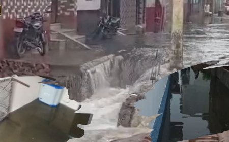 कासगंज में 25 से ज्यादा घरों में घुसा पानी, सुविधा के लिए बन रहा नाला अब बना मुसीबत, आधा दर्जन मकानों पर मंडराया खतरा