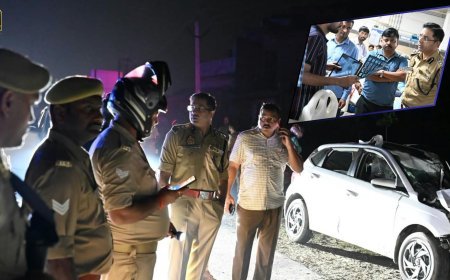 अयोध्या में गश्त पर निकली पुलिस टीम की कार ट्रेलर से टकराई, दरोगा की हुई मौत, सिपाही की हालत गंभीर