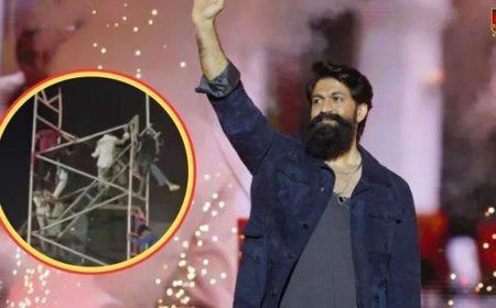 यश के सामने टॉक्सिक इवेंट में हादसा, भारी साउंड-बॉक्स गिरा, 2 छात्र घायल, एक लड़की बेहोश, यश ने रोकी स्पीच