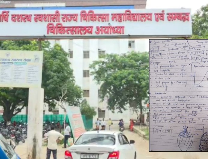अयोध्या मेडिकल कॉलेज में छात्र के पास मिली बम बनाने की पर्ची, पूछताछ में सामने आई फिल्म वाली दलील, IB समेत कई एजेंसियां जांच में जुटीं
