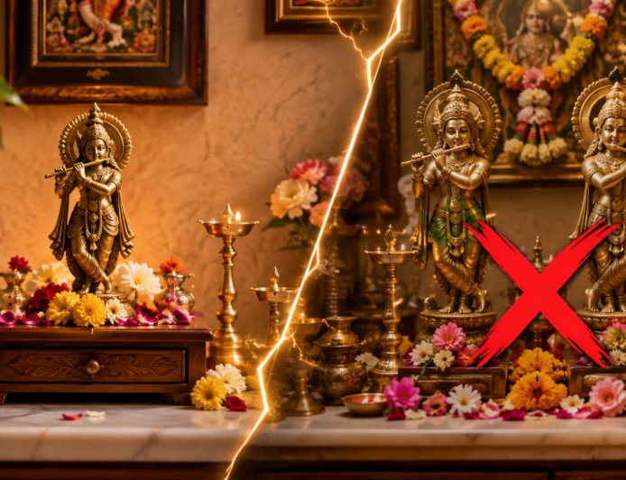 घर के मंदिर में क्या रख सकते हैं एक ही भगवान की दो मूर्ति, कहीं छोटी गलती न बन जाए बड़ी परेशानी, जानिए क्या कहता है वास्तु शास्त्र