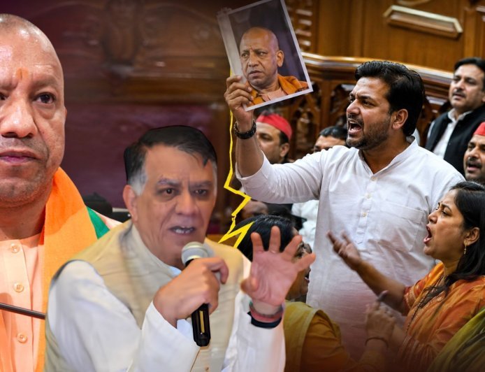 राम मंदिर चढ़ावा विवाद पर विधानसभा में महाबवाल, सीएम योगी की फोटो लहराने पर भड़के महाना, सपा विधायक को पूरे सत्र से किया बाहर