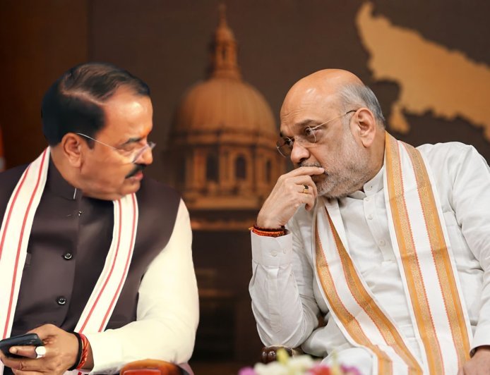 गृहमंत्री अमित शाह से मिले डिप्टी सीएम केशव मौर्य, दिल्ली में हुई बैठक ने यूपी में बढ़ाया सियासी पारा, जानिए दोनों के बीच क्या हुई बातचीत ?