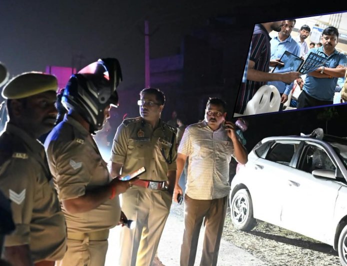 अयोध्या में गश्त पर निकली पुलिस टीम की कार ट्रेलर से टकराई, दरोगा की हुई मौत, सिपाही की हालत गंभीर