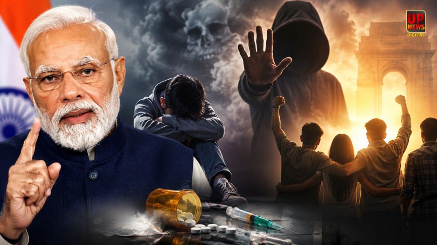 भारत को नशे में धकेलना चाहते हैं दुश्मन देश, ड्रग्स सप्लाई आतंकी साजिश का हिस्सा, पीएम मोदी बोले - युवाओं को बचाना ही भारत की सबसे बड़ी लड़ाई
