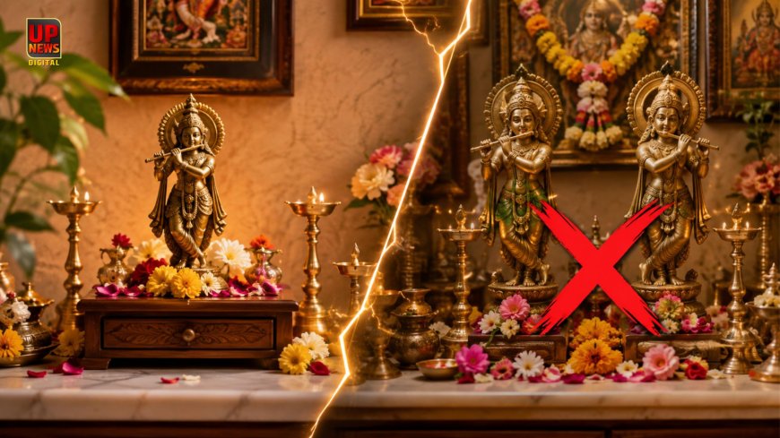 घर के मंदिर में क्या रख सकते हैं एक ही भगवान की दो मूर्ति, कहीं छोटी गलती न बन जाए बड़ी परेशानी, जानिए क्या कहता है वास्तु शास्त्र