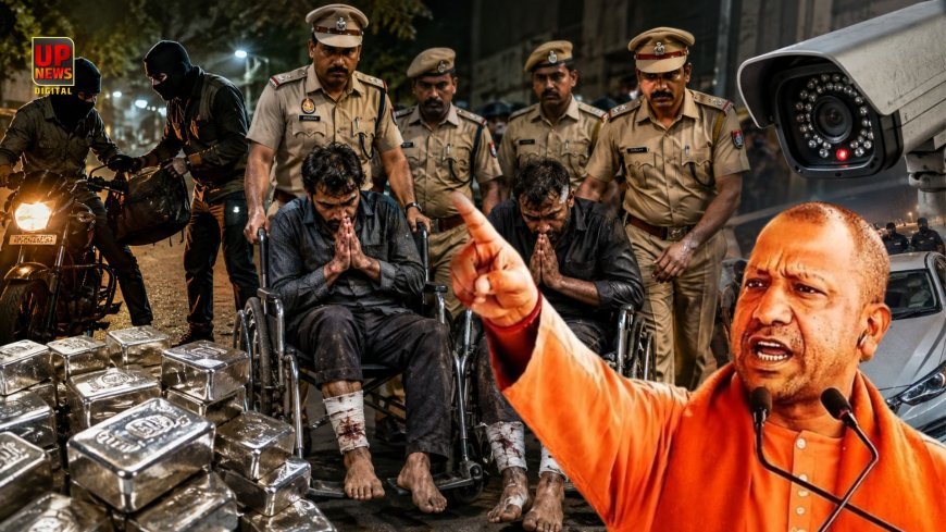 "योगी की पुलिस बहुत मारती है, अब नहीं आएंगे यूपी" 27 किलो चांदी लूटने वाले व्हीलचेयर पर हाथ जोड़कर मांगते रहे माफी, भोपाल से वाराणसी आकर की थी लूट 